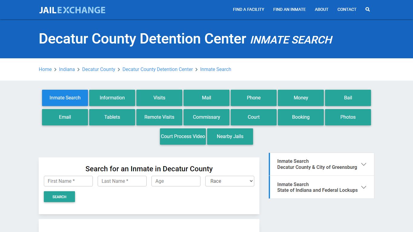 Decatur County Detention Center Inmate Search - Jail Exchange