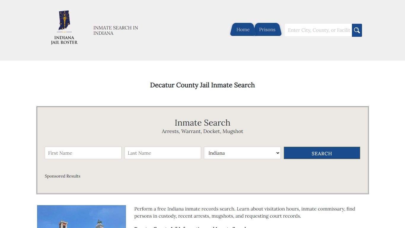 Decatur County Jail Inmate Search - Indiana Jail Roster